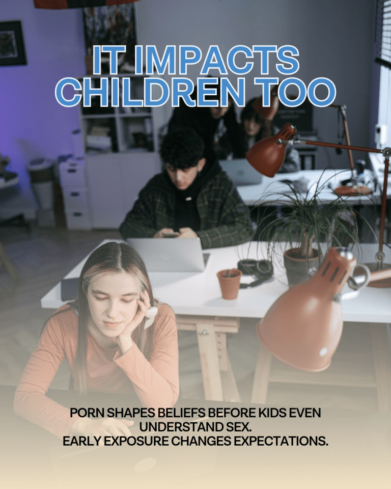 children on devices, porn and sexual violence