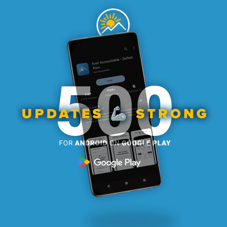 Screenshot of app from Google Play Ever Accountable 500th Android Release